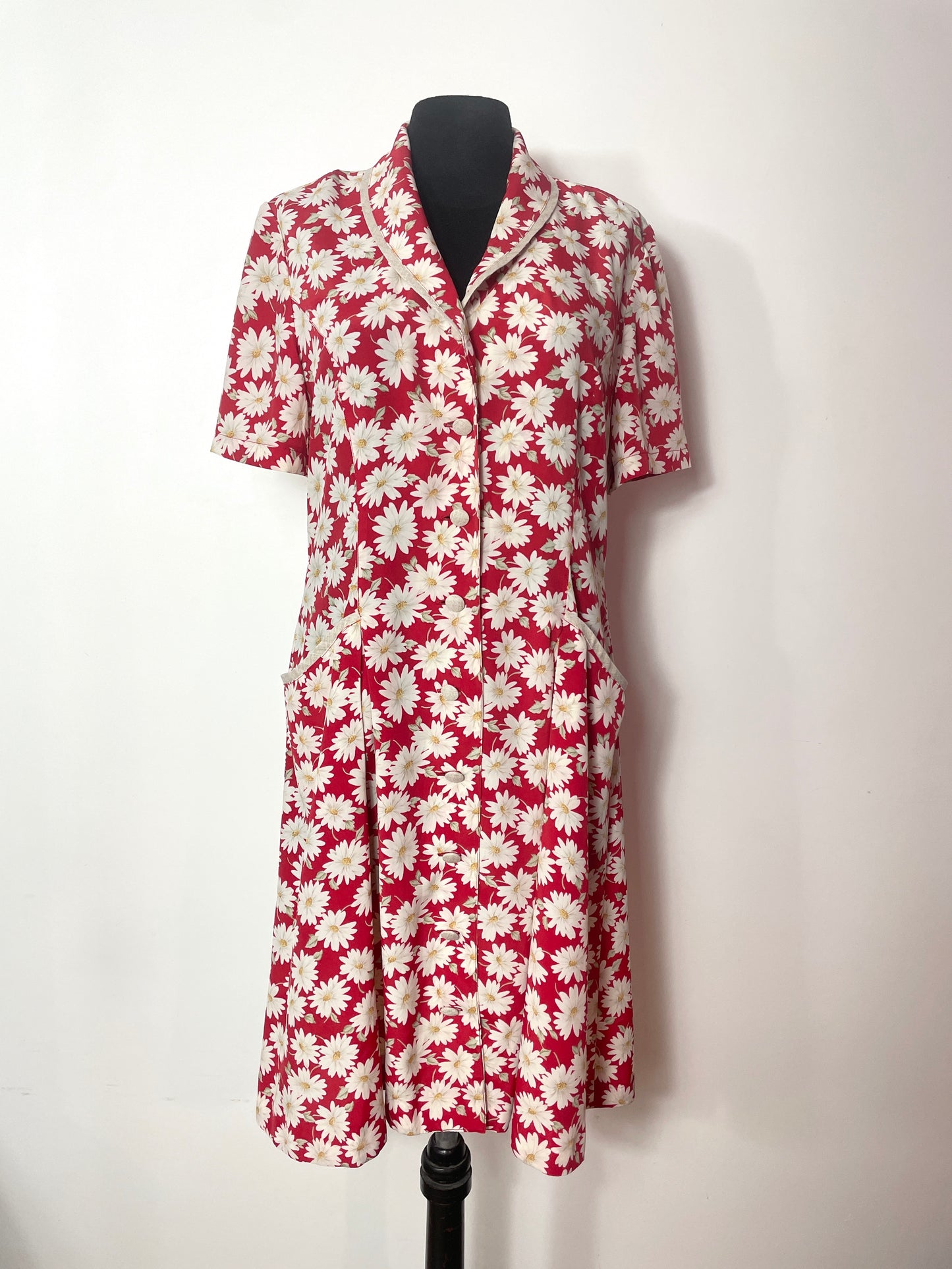 Robe 80s à fleurs