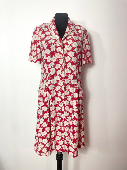 Robe 80s à fleurs
