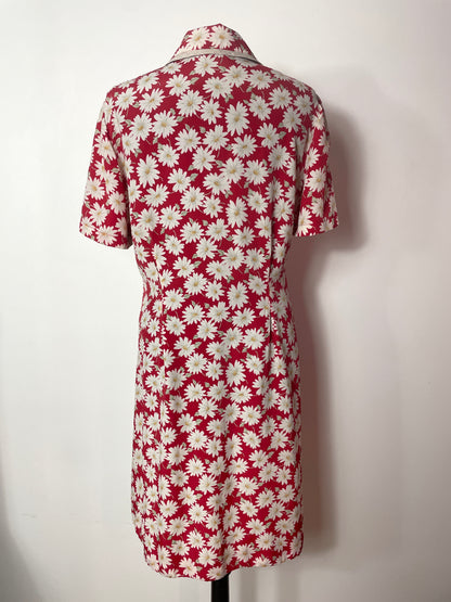 Robe 80s à fleurs