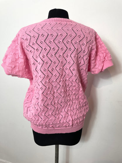 Top en maille rose