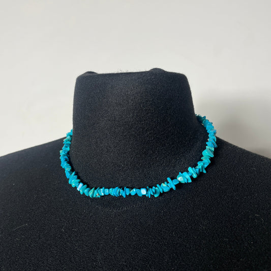 Collier ras du cou turquoise