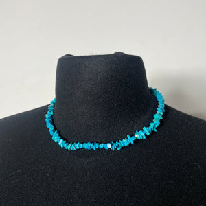 Collier ras du cou turquoise