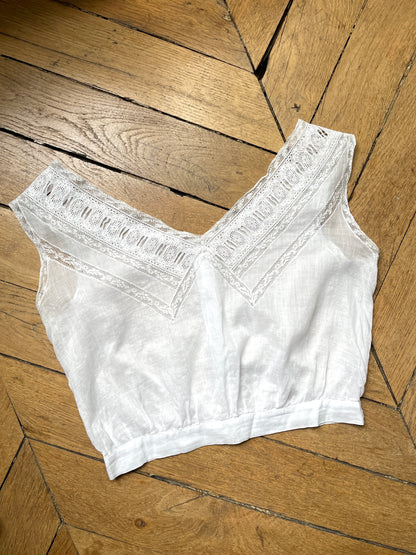 Bustier coton début XXème