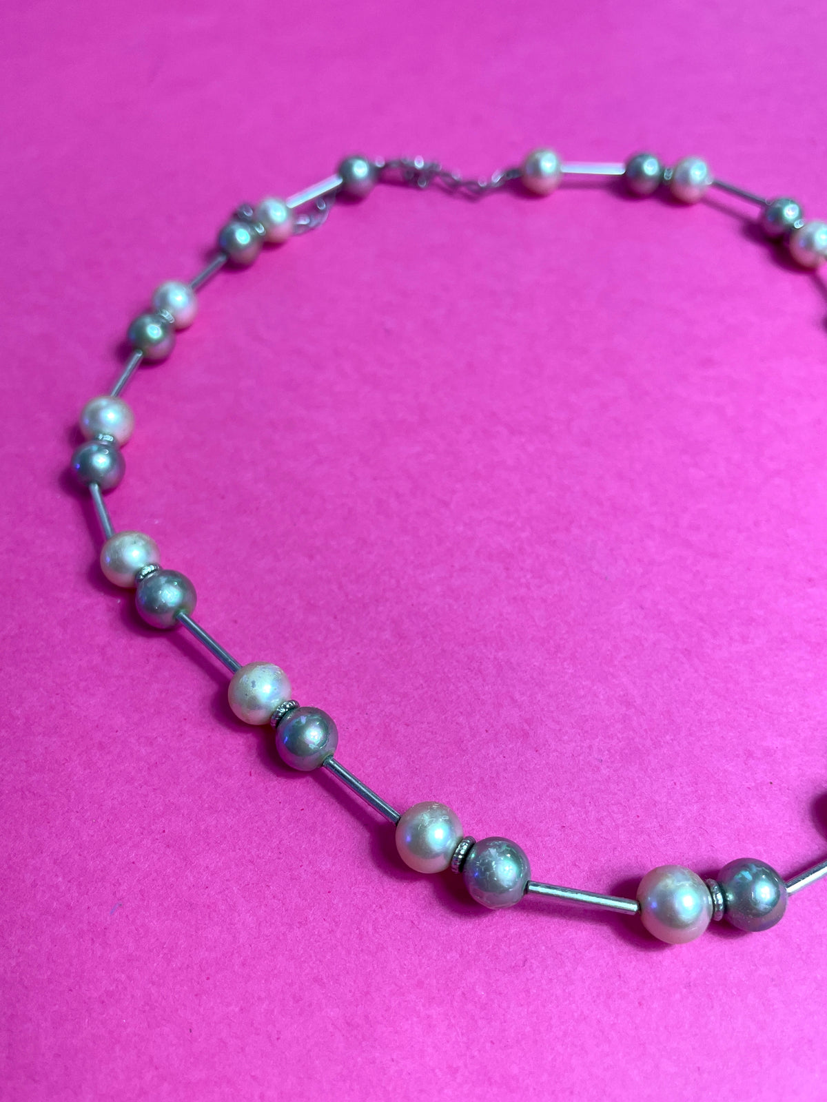 Ras du cou perles argent 925