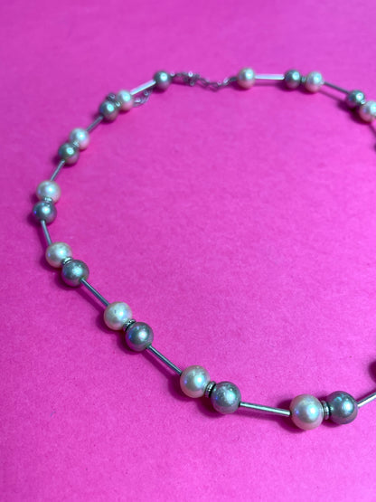 Ras du cou perles argent 925
