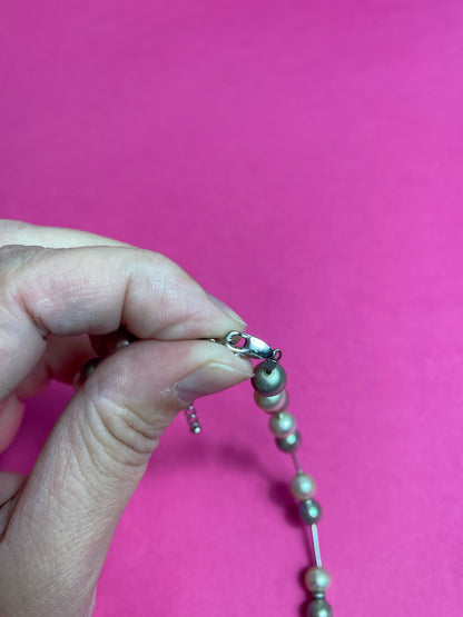 Ras du cou perles argent 925