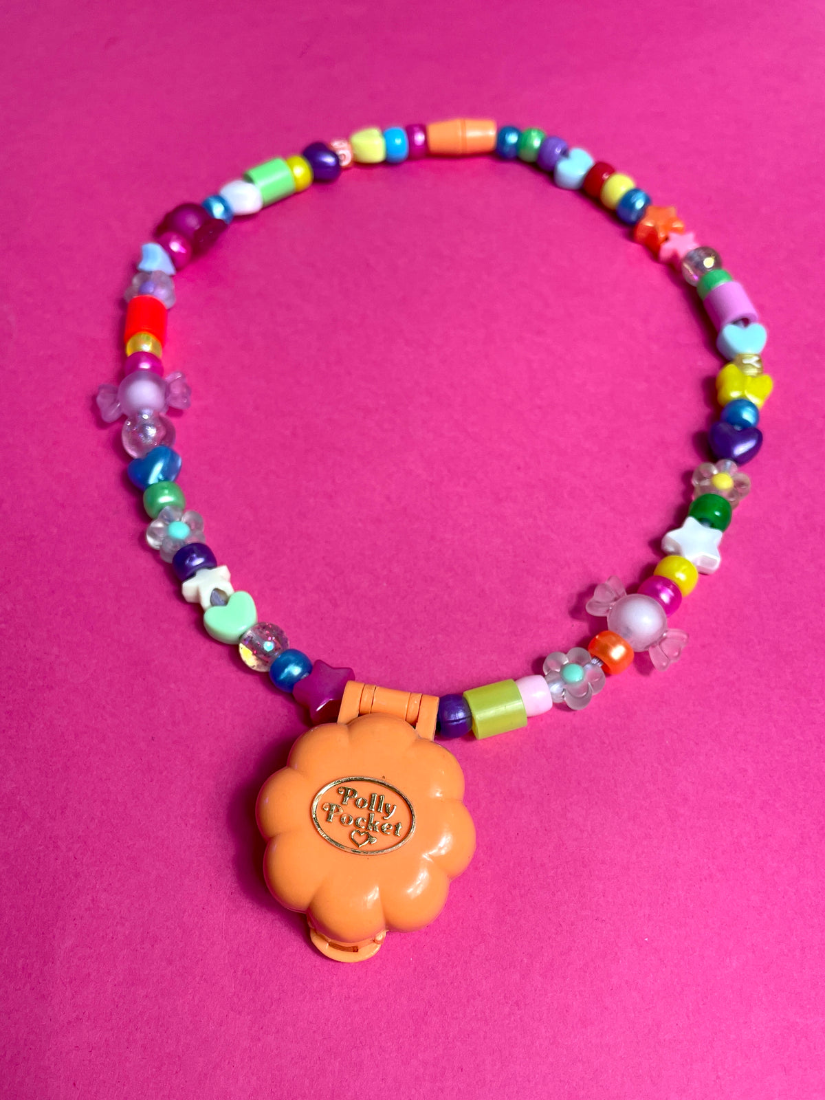Collier Polly Pocket customisé