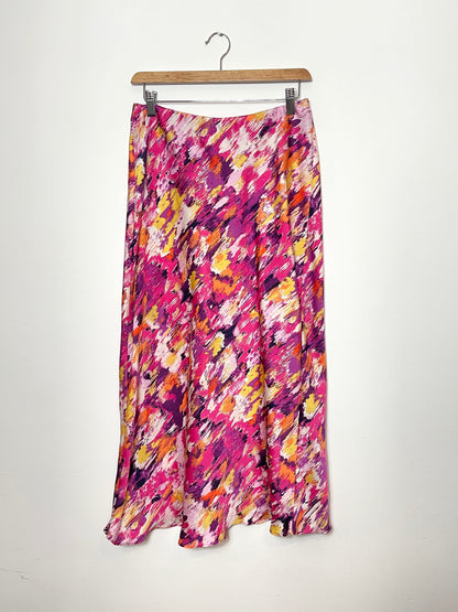Jupe longue en satin