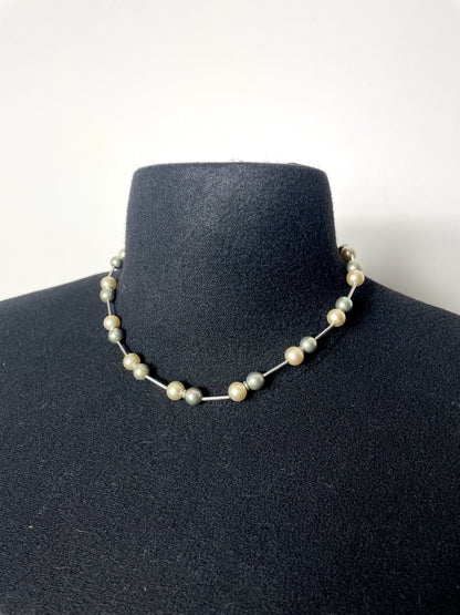 Ras du cou perles argent 925