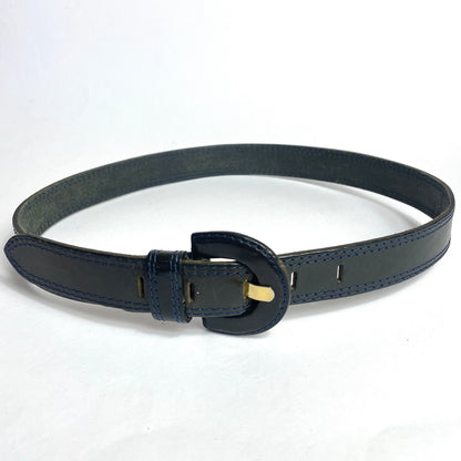 Ceinture en cuir marine