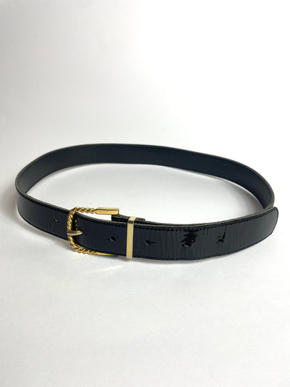 Ceinture en cuir verni