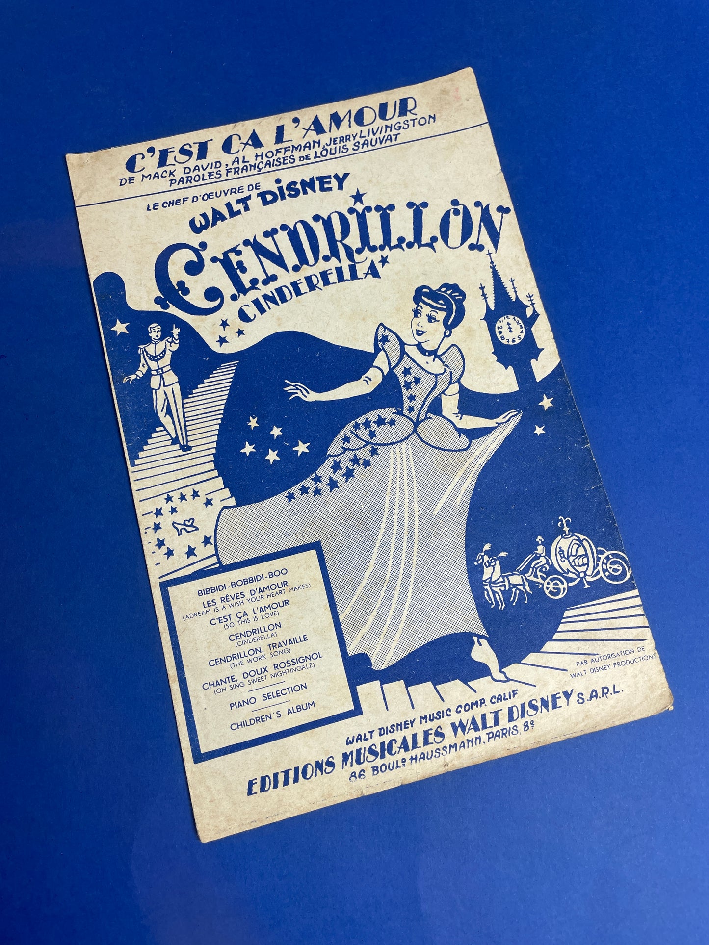 Partition Cendrillon 50s