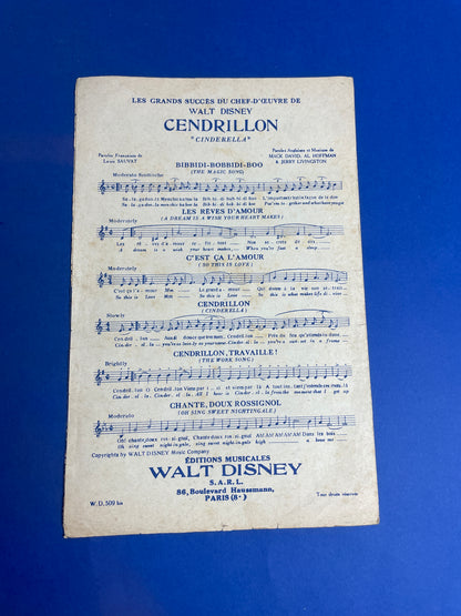 Partition Cendrillon 50s