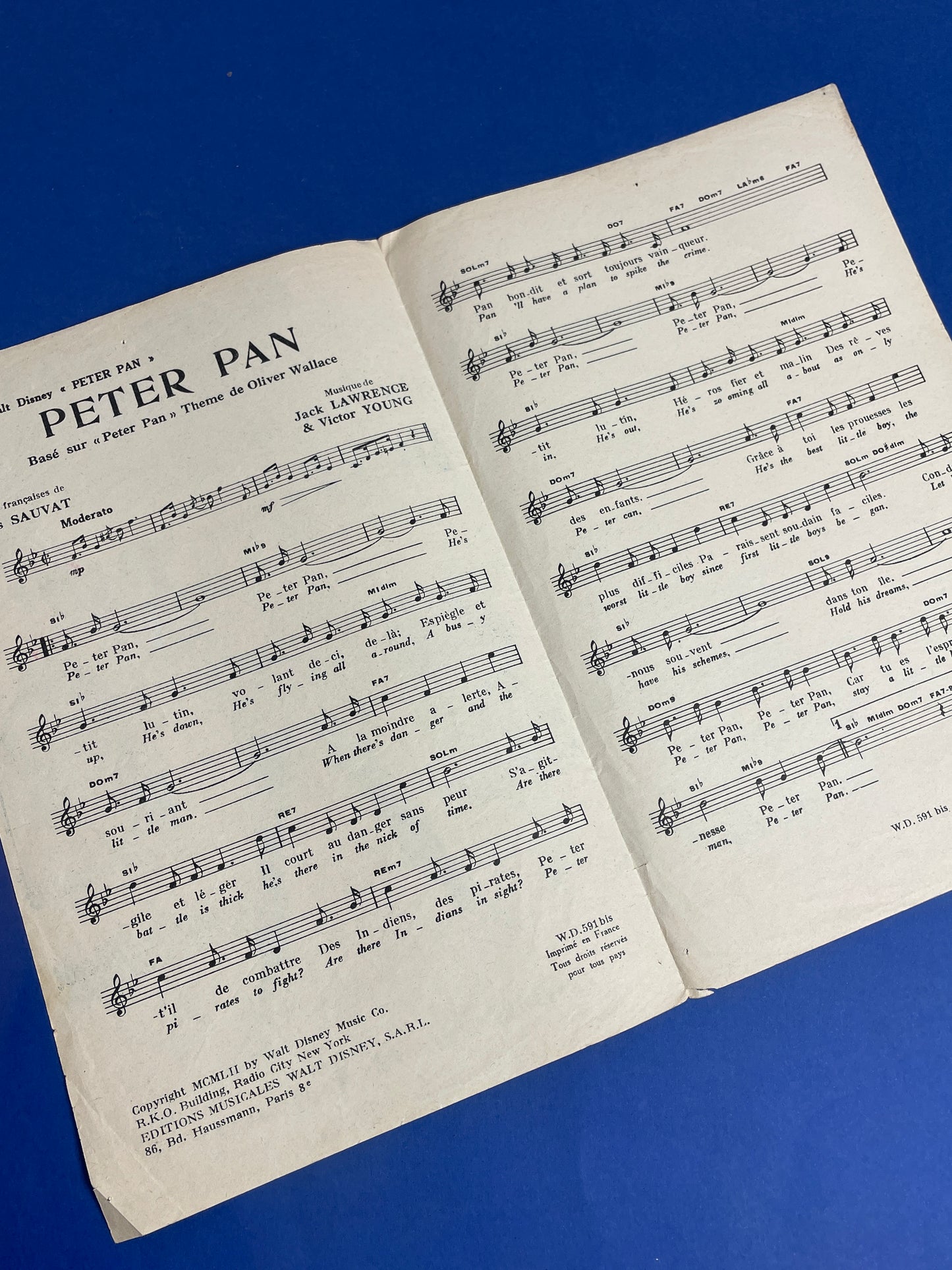 Partition Peter Pan 50s