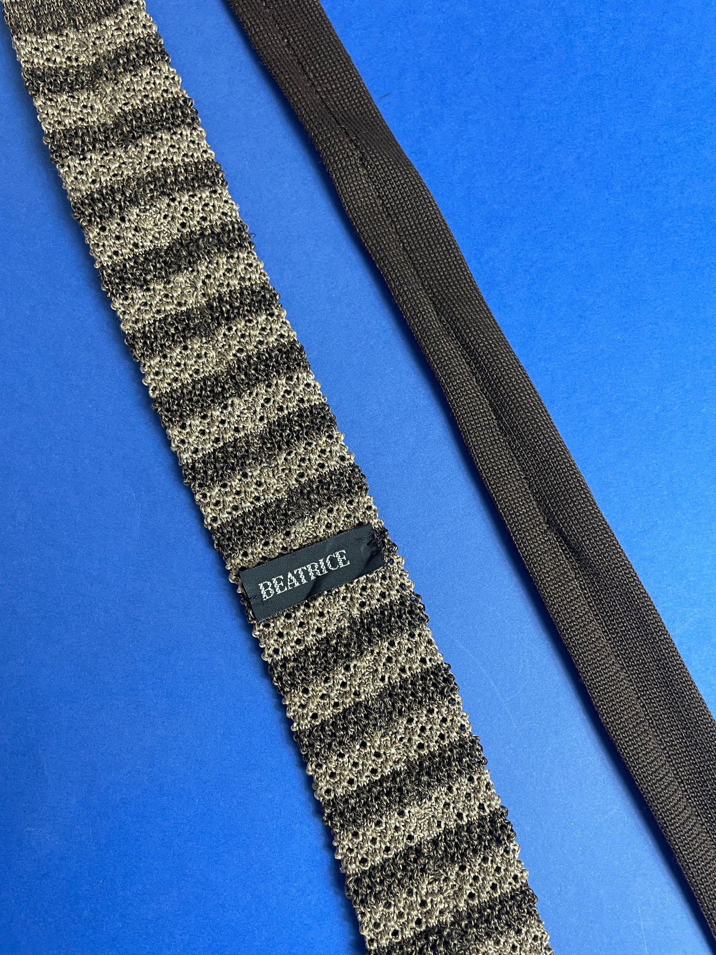 Cravate vintage 50s en maille