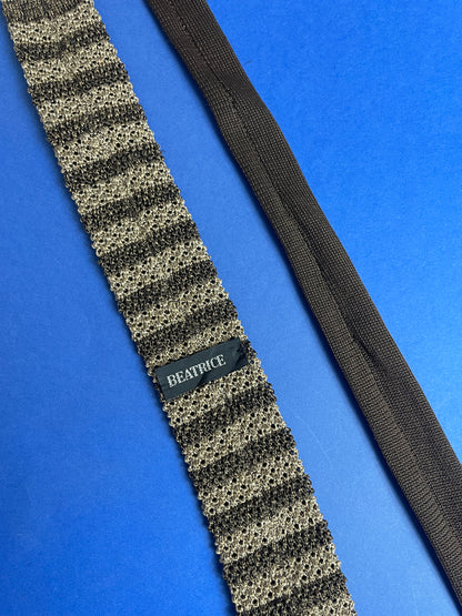 Cravate vintage 50s en maille