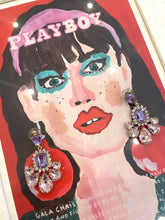 Charger l&#39;image dans la galerie, Boucles d&#39;oreilles à strass violets

