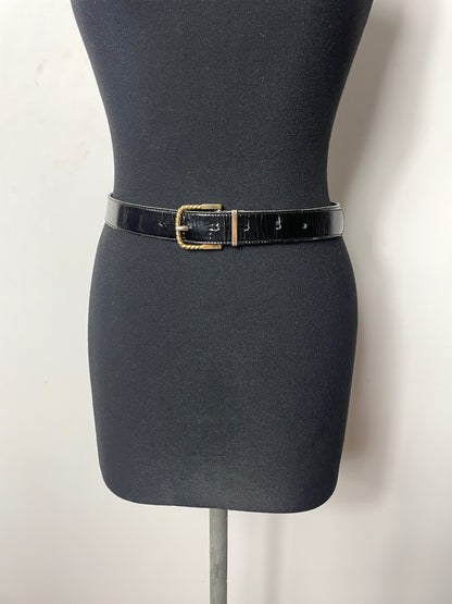 Ceinture en cuir verni