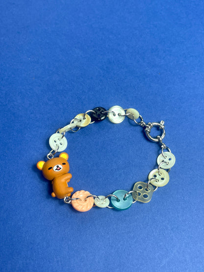 Bracelet upcyclé Rilakkuma