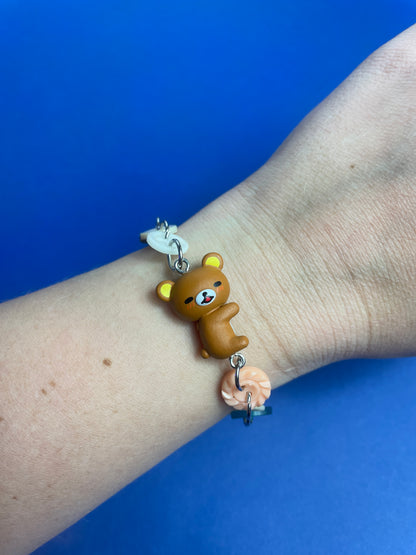 Bracelet upcyclé Rilakkuma