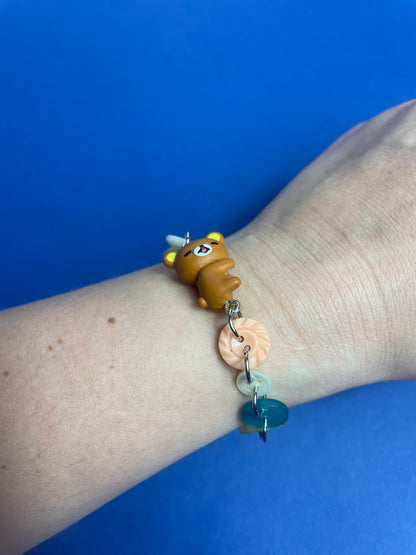 Bracelet upcyclé Rilakkuma