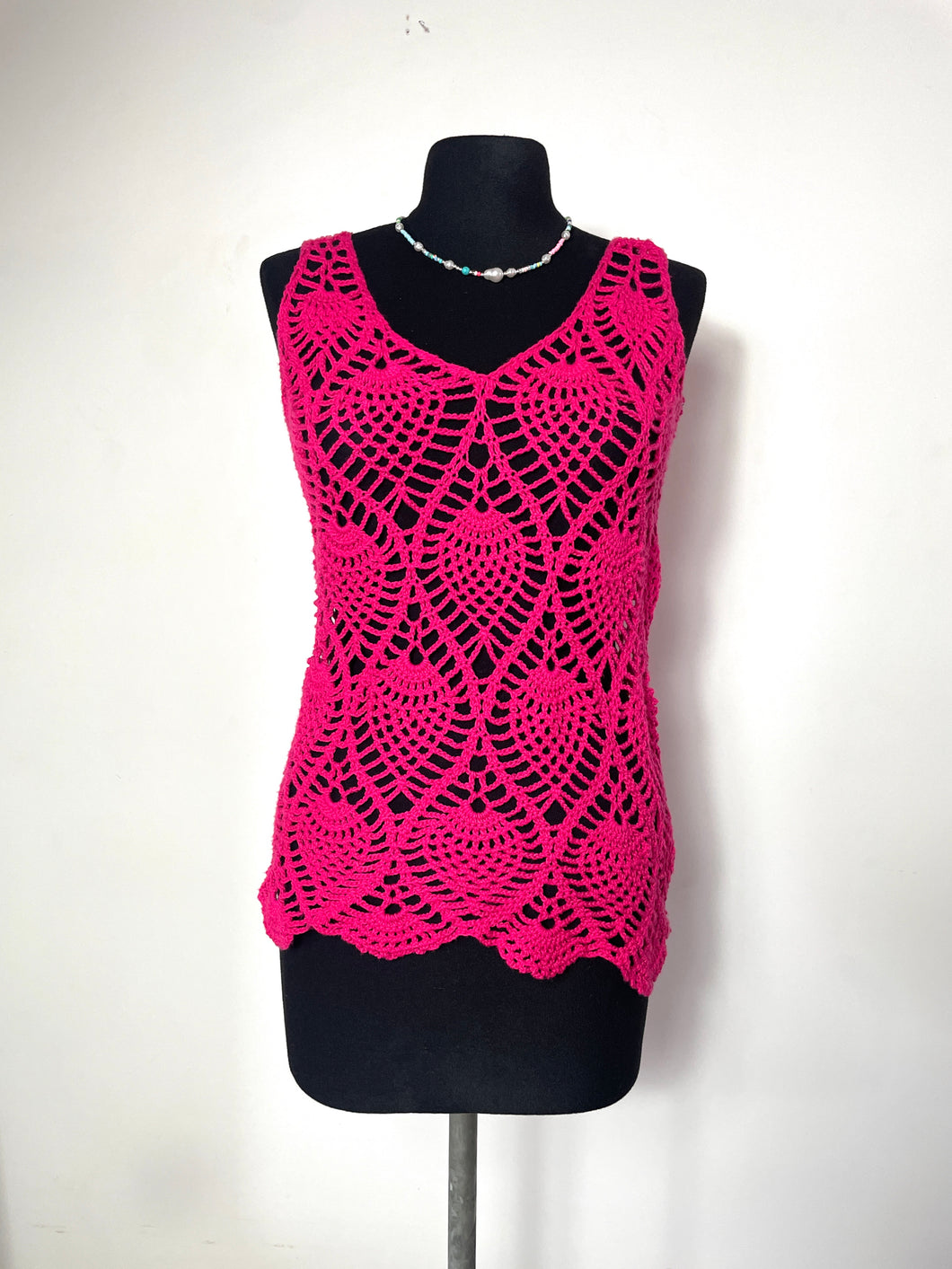 Top vintage en crochet