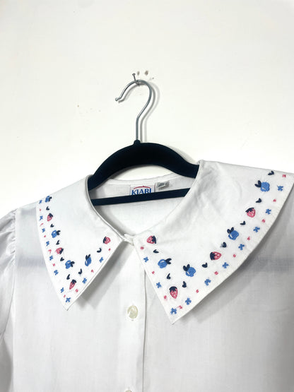 Blouse vintage brodée