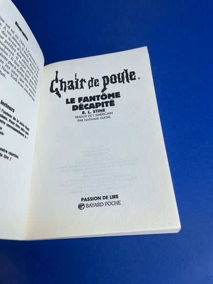 Chair de Poule 1997 Le fantôme décapité