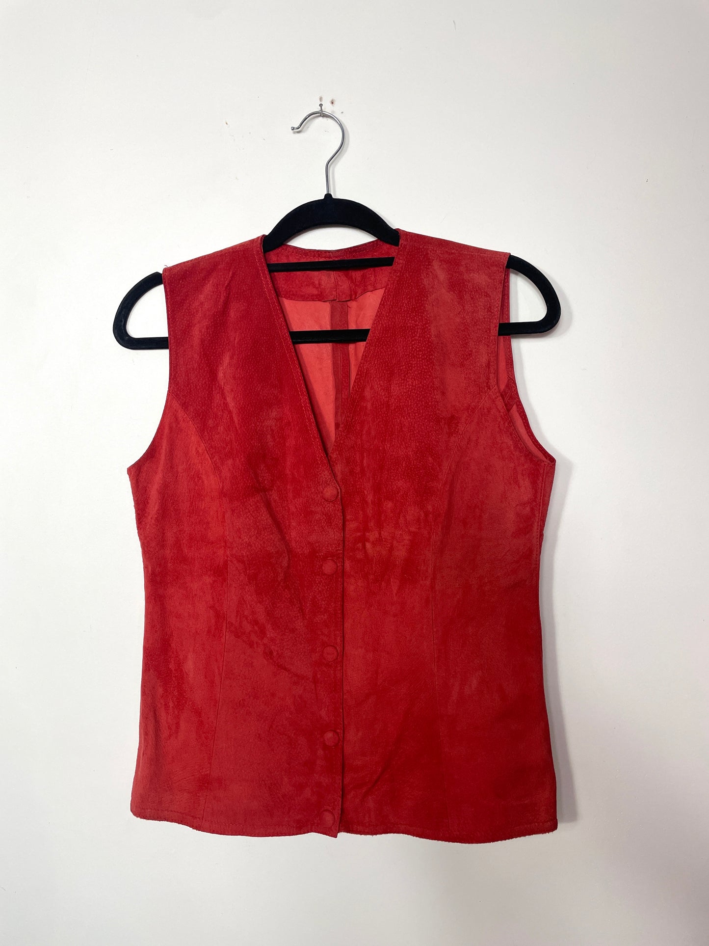 Gilet vintage en daim