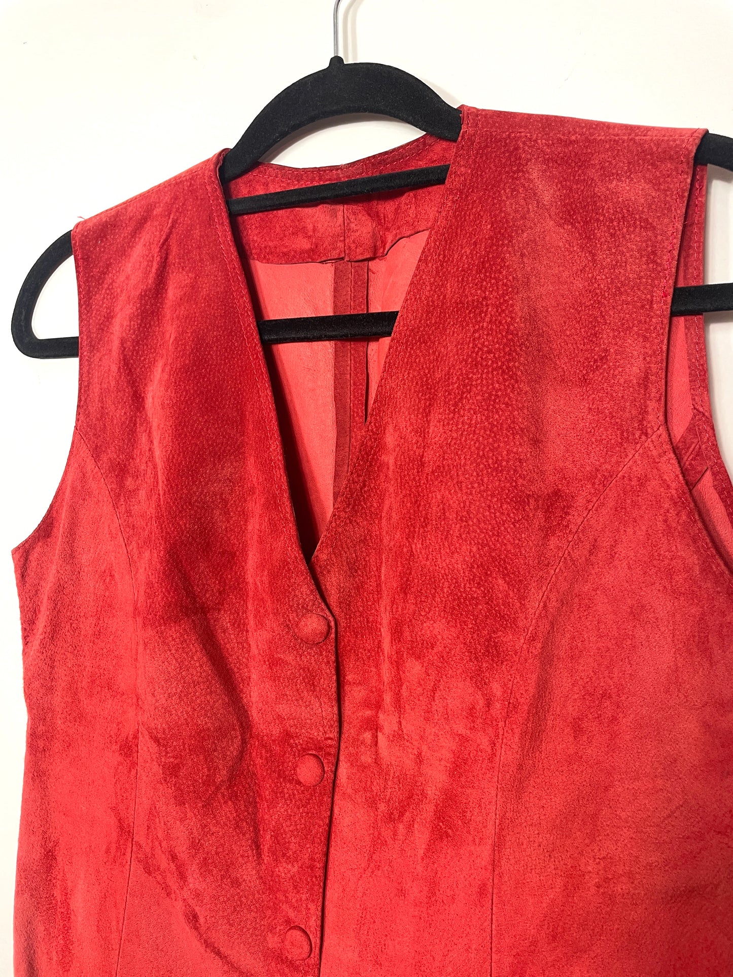 Gilet vintage en daim