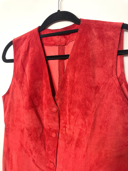 Gilet vintage en daim