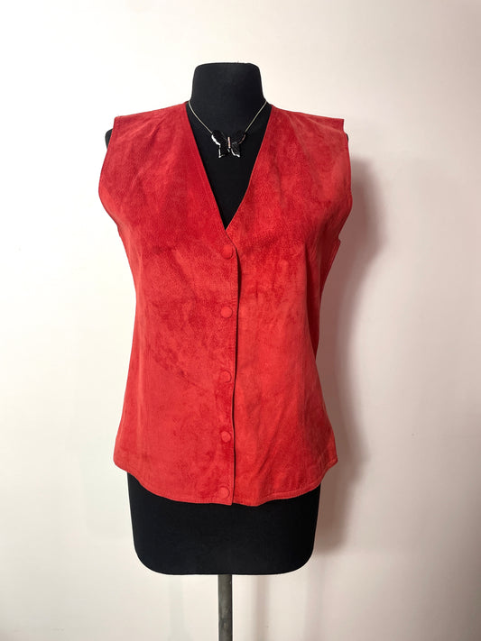 Gilet vintage en daim