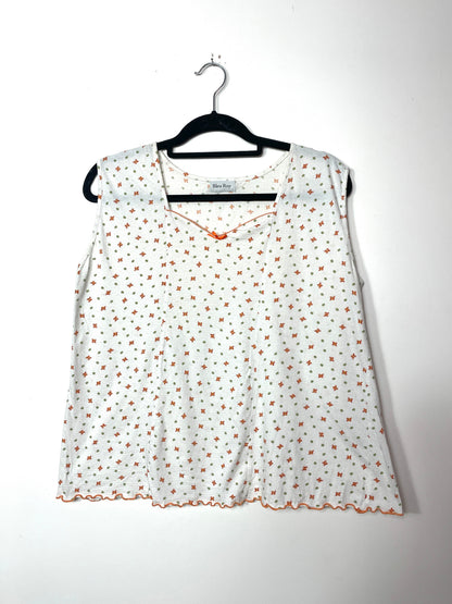 Débardeur 90s à fleurs