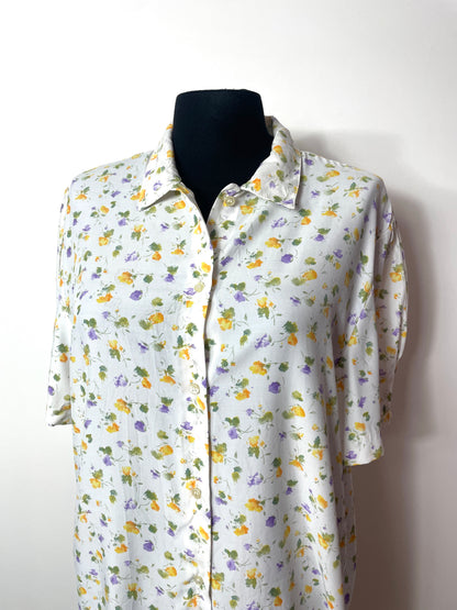Chemise 90s à fleurs