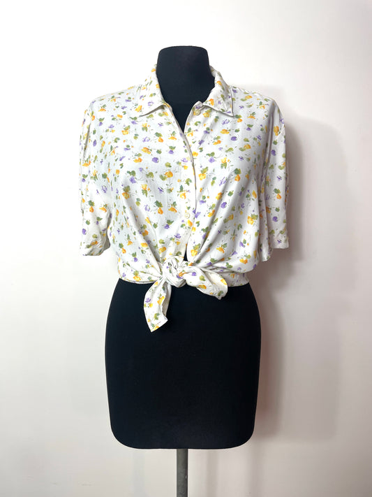 Chemise 90s à fleurs