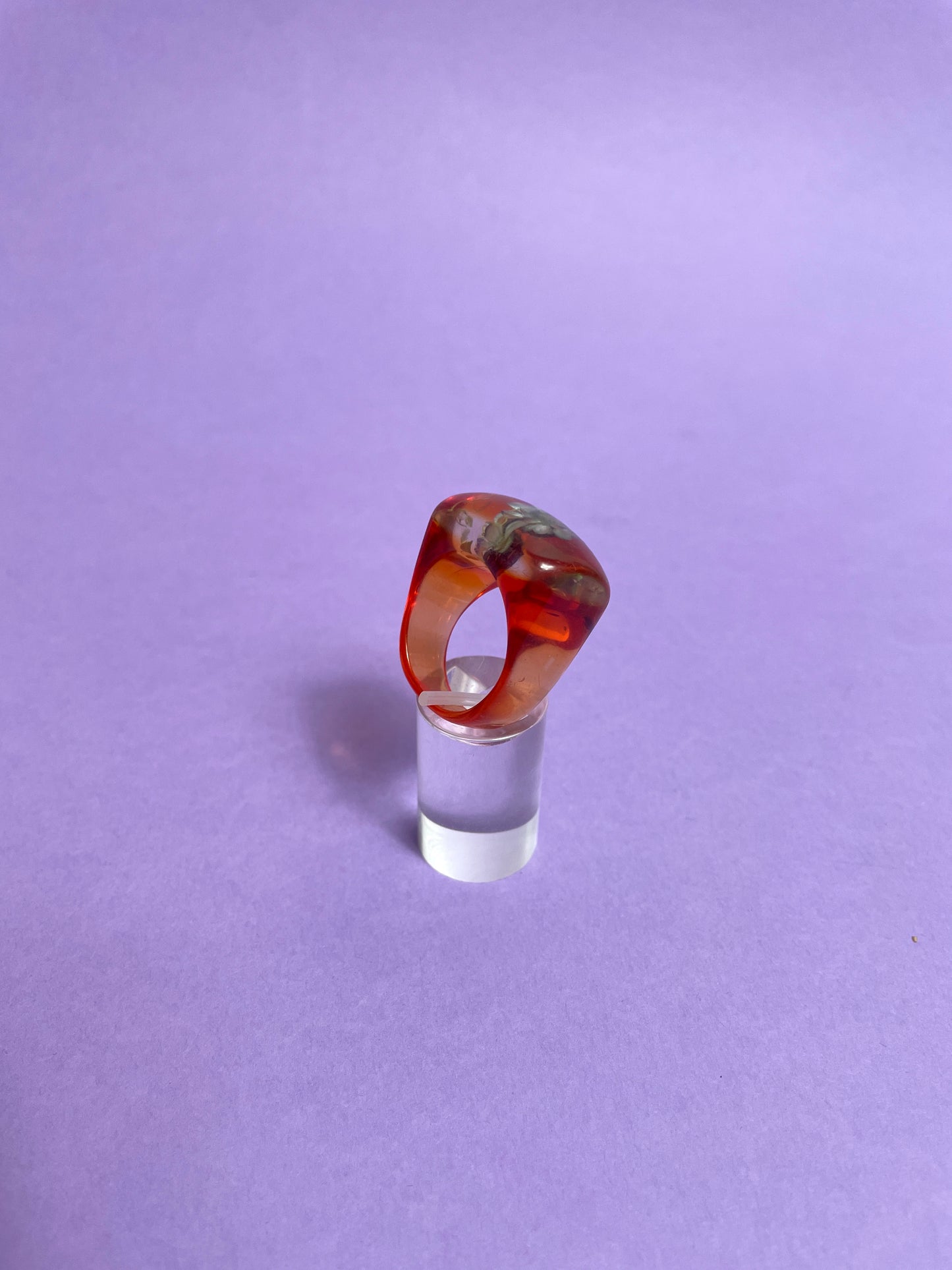 Bague 90's orange