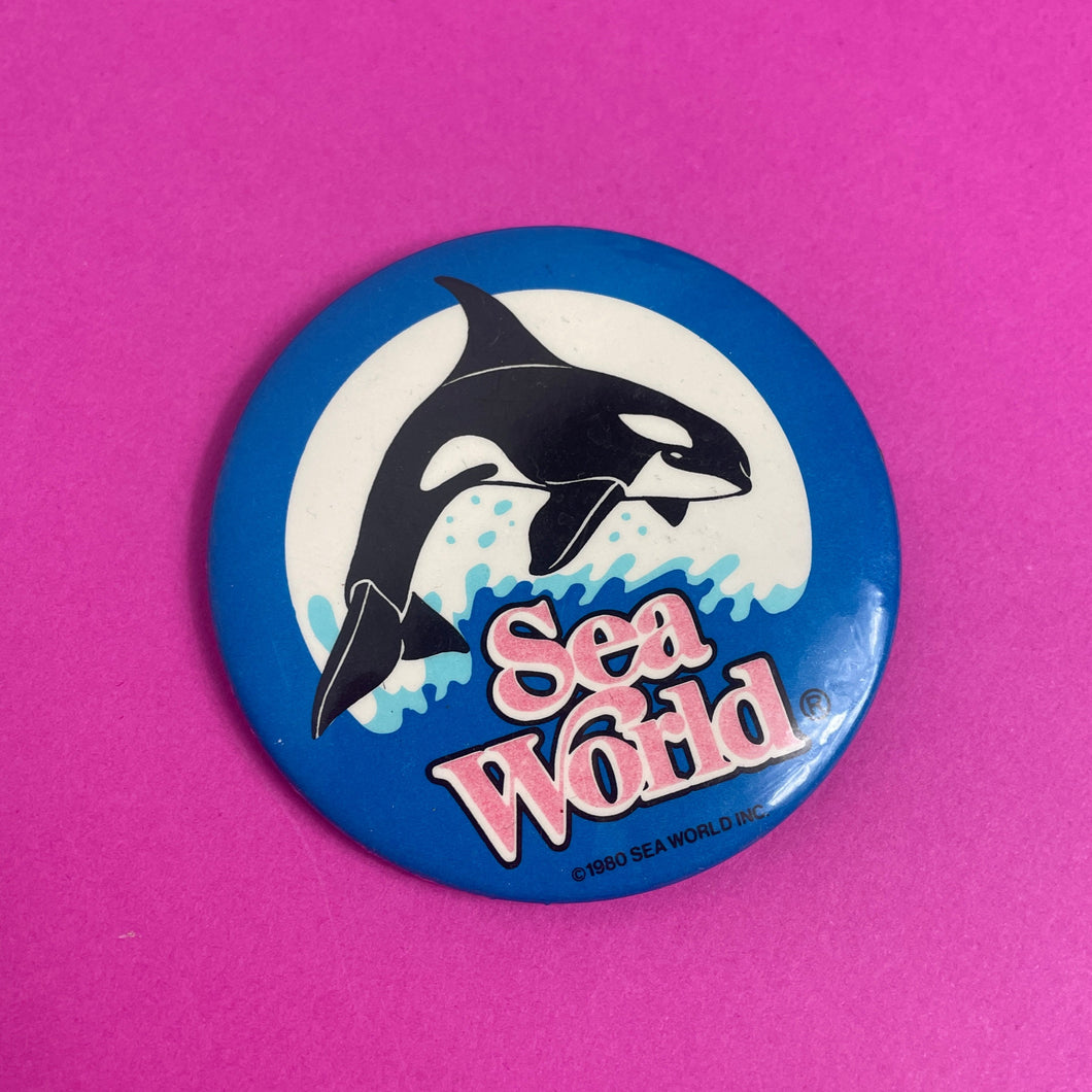 Badge vintage Sea World 1980