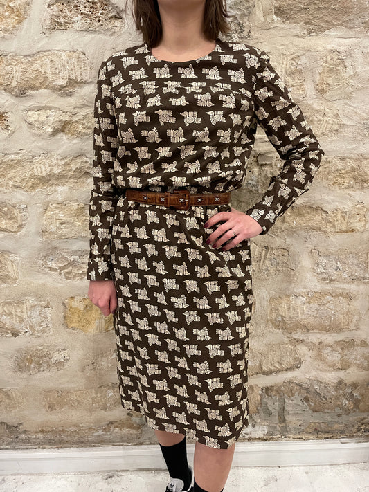 Robe vintage imprimée