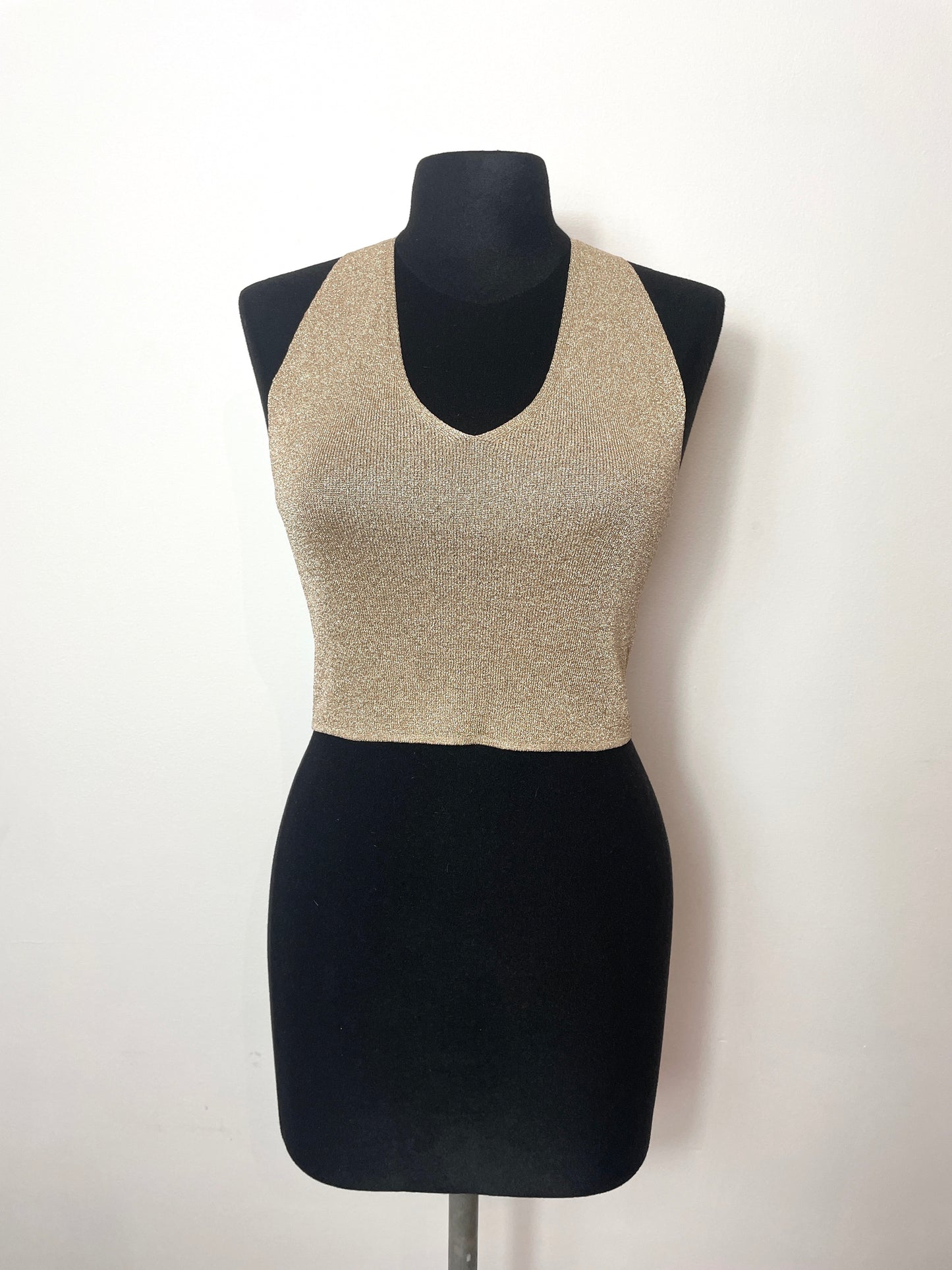 Top vintage Stefanel en lamé