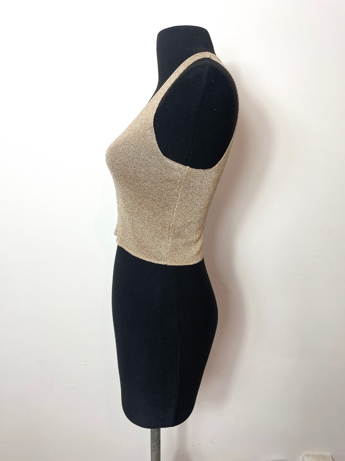 Top vintage Stefanel en lamé