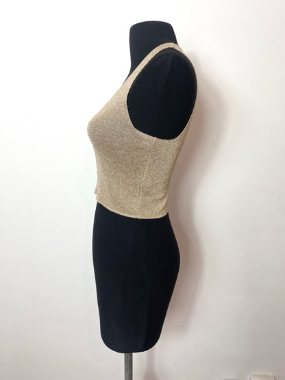 Top vintage Stefanel en lamé