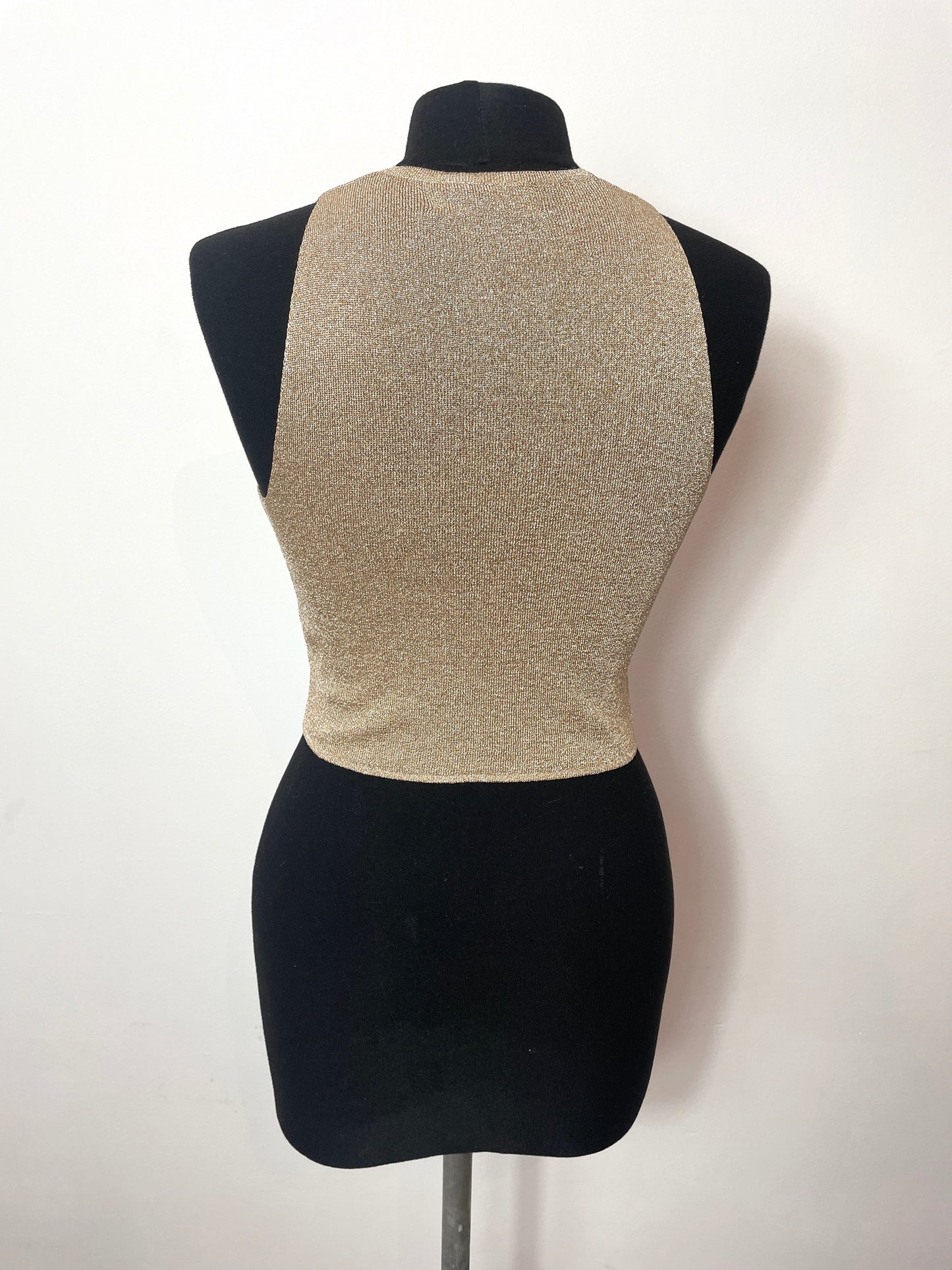 Top vintage Stefanel en lamé