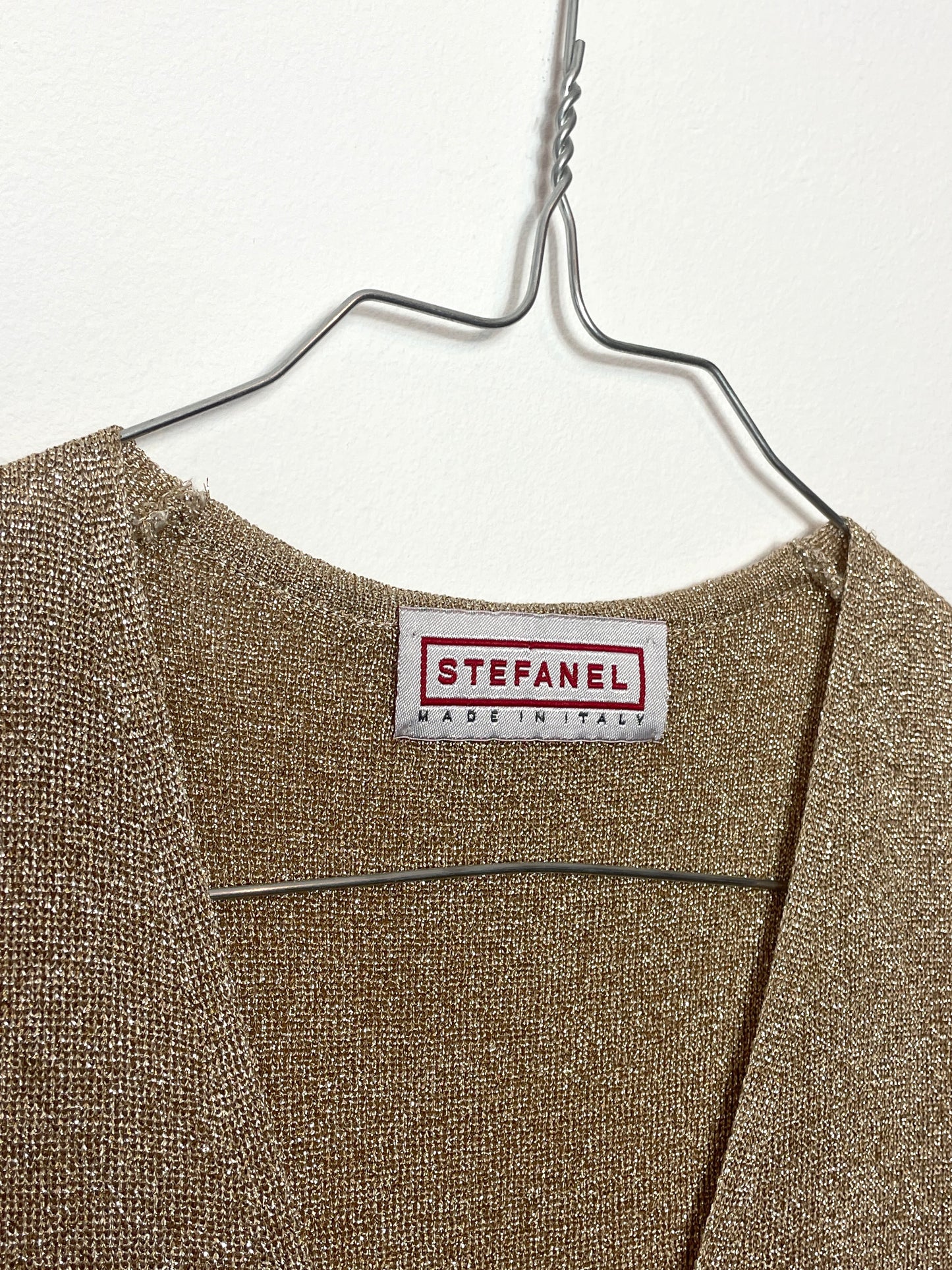 Top vintage Stefanel en lamé