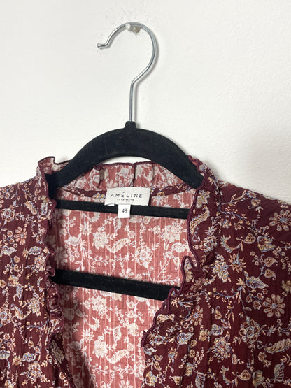 Blouse à fleurs T48