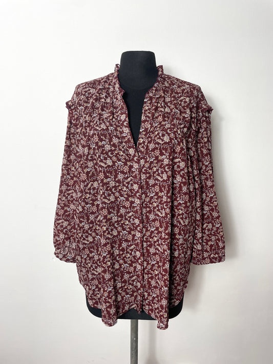 Blouse à fleurs T48