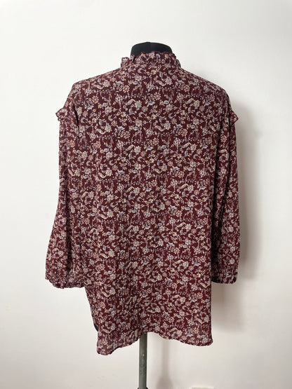 Blouse à fleurs T48