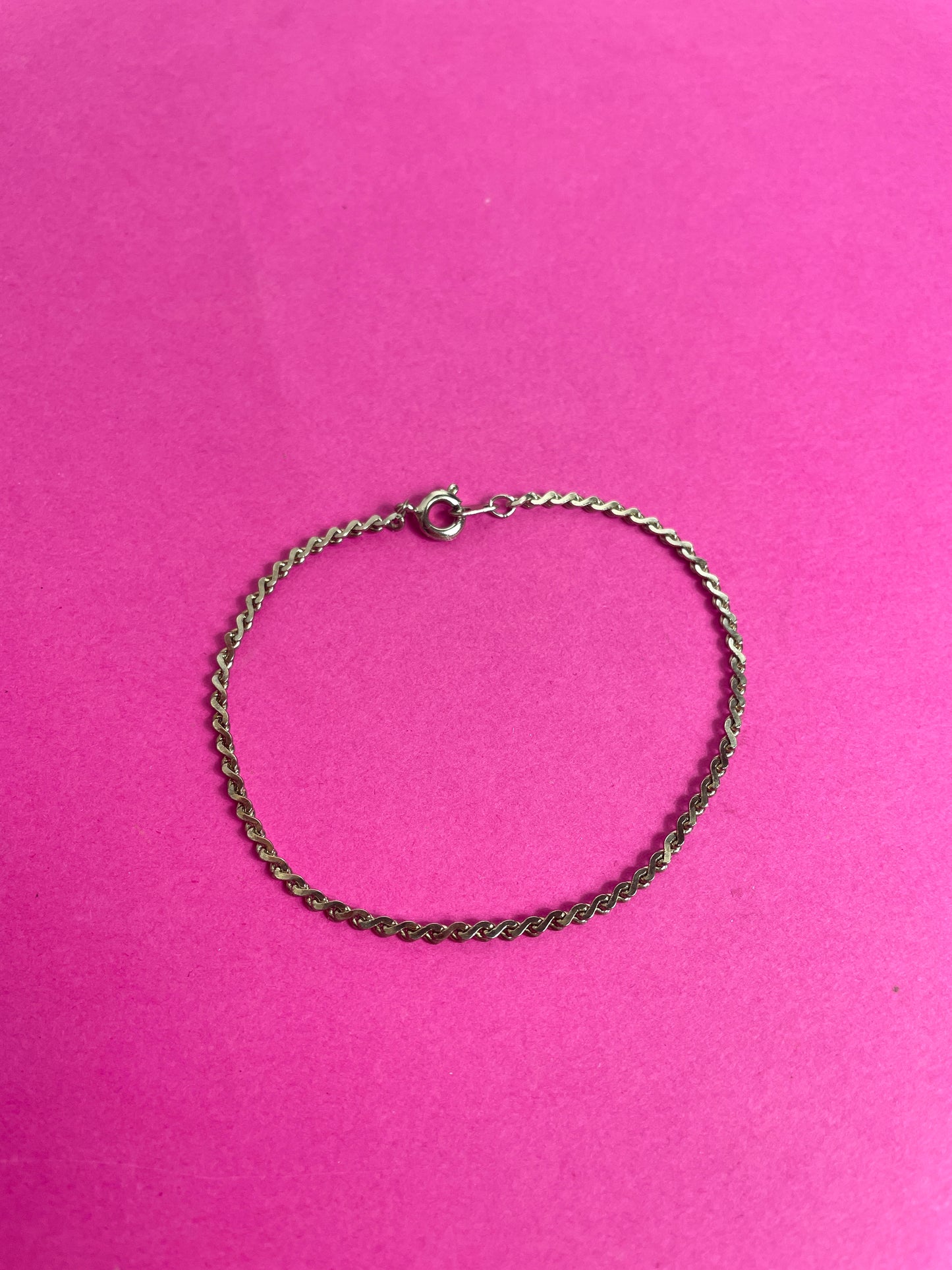 Bracelet fin argenté