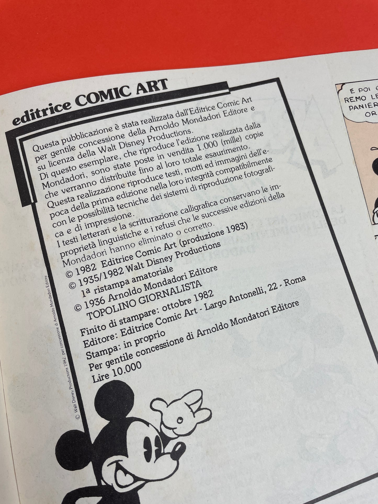 Bande-dessinée Topolino 80s