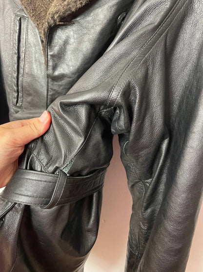 Manteau en cuir L/XL