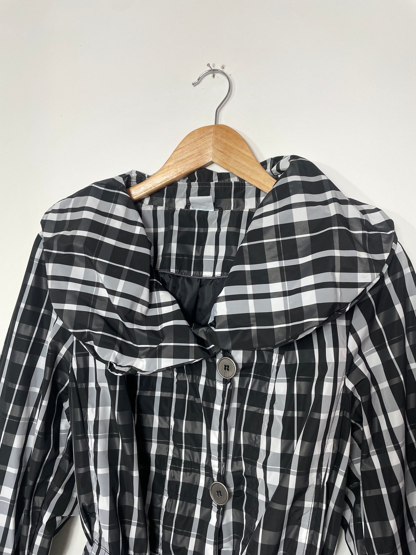 Veste à carreaux y2k ceinturée